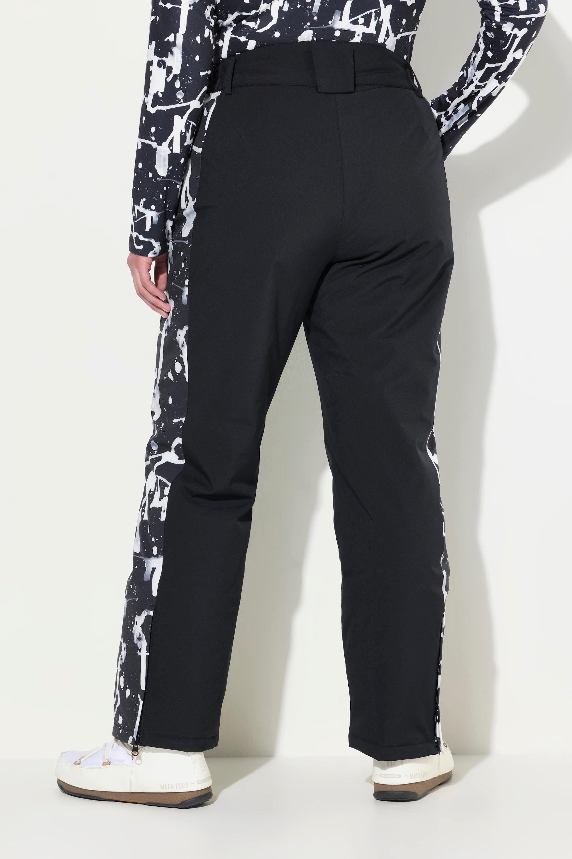 Ulla Popken  Pantalon technique HYPRAR, matière imperméable et bande à scratch, pare-neige 