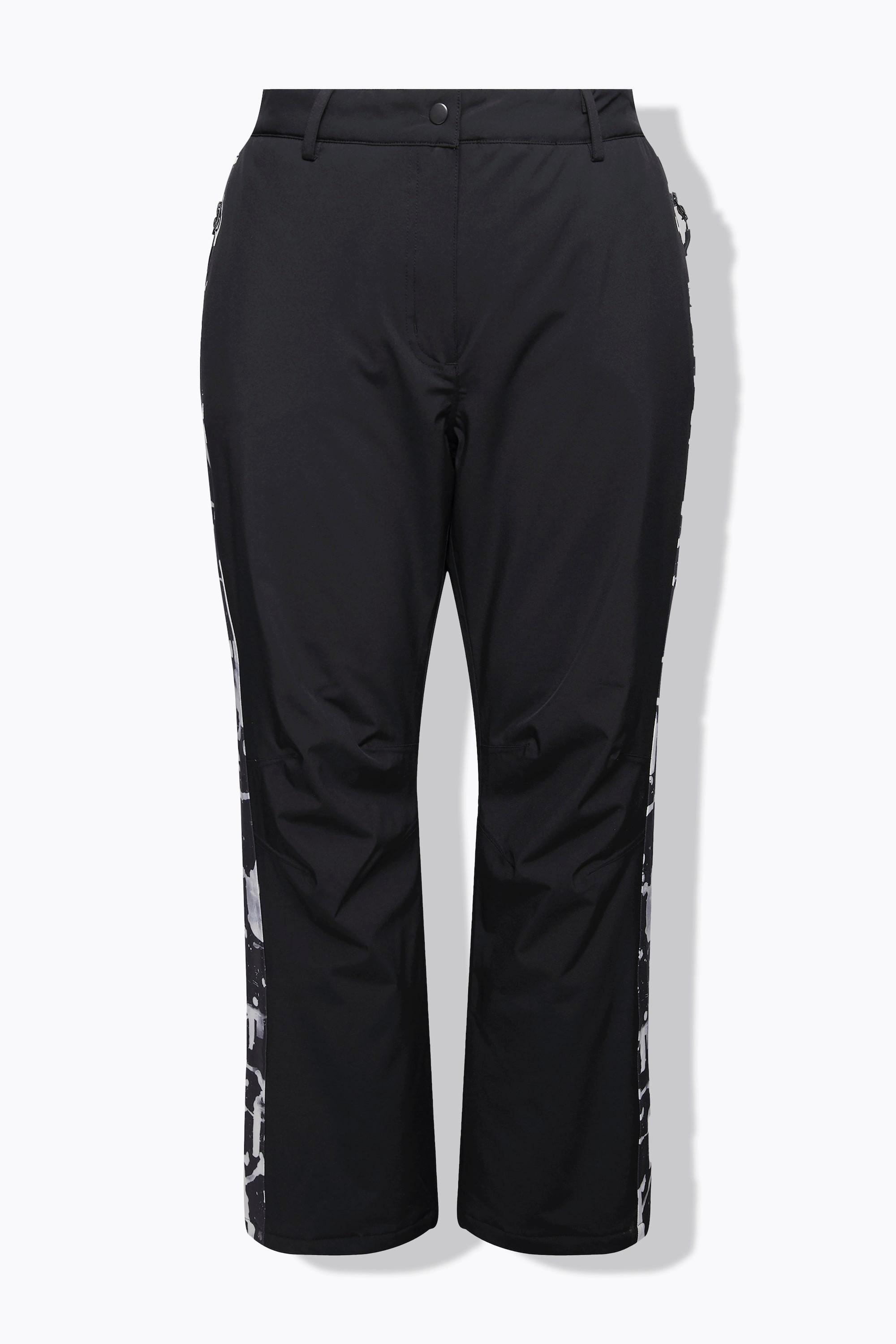 Ulla Popken  Pantalon technique HYPRAR, matière imperméable et bande à scratch, pare-neige 