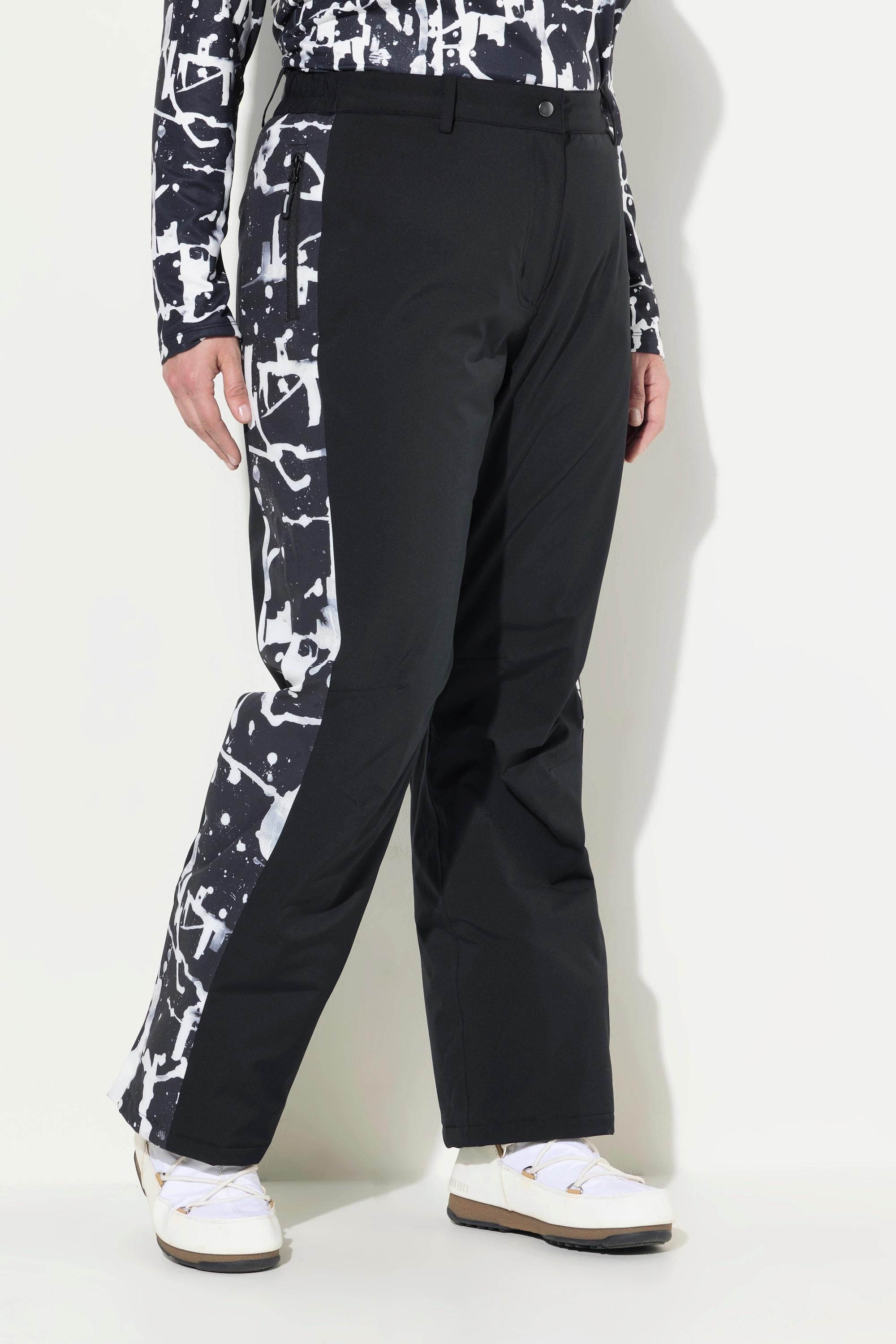 Ulla Popken  Pantalon technique HYPRAR, matière imperméable et bande à scratch, pare-neige 