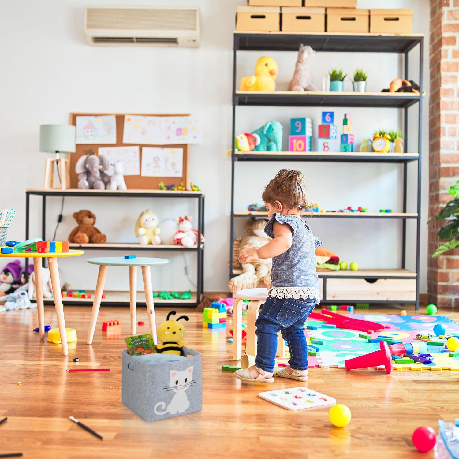 B2X Aufbewahrungskorb aus Filz mit Tiermotiven  