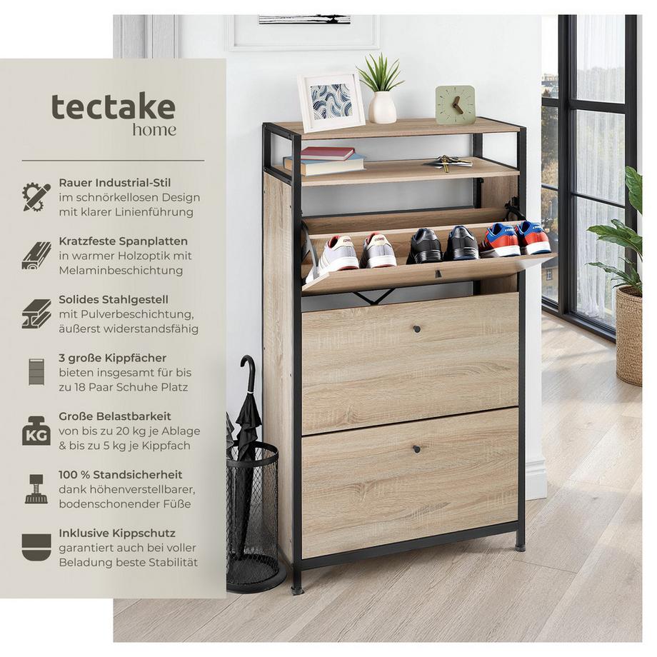 Tectake Scarpiera Braddock stile industriale  