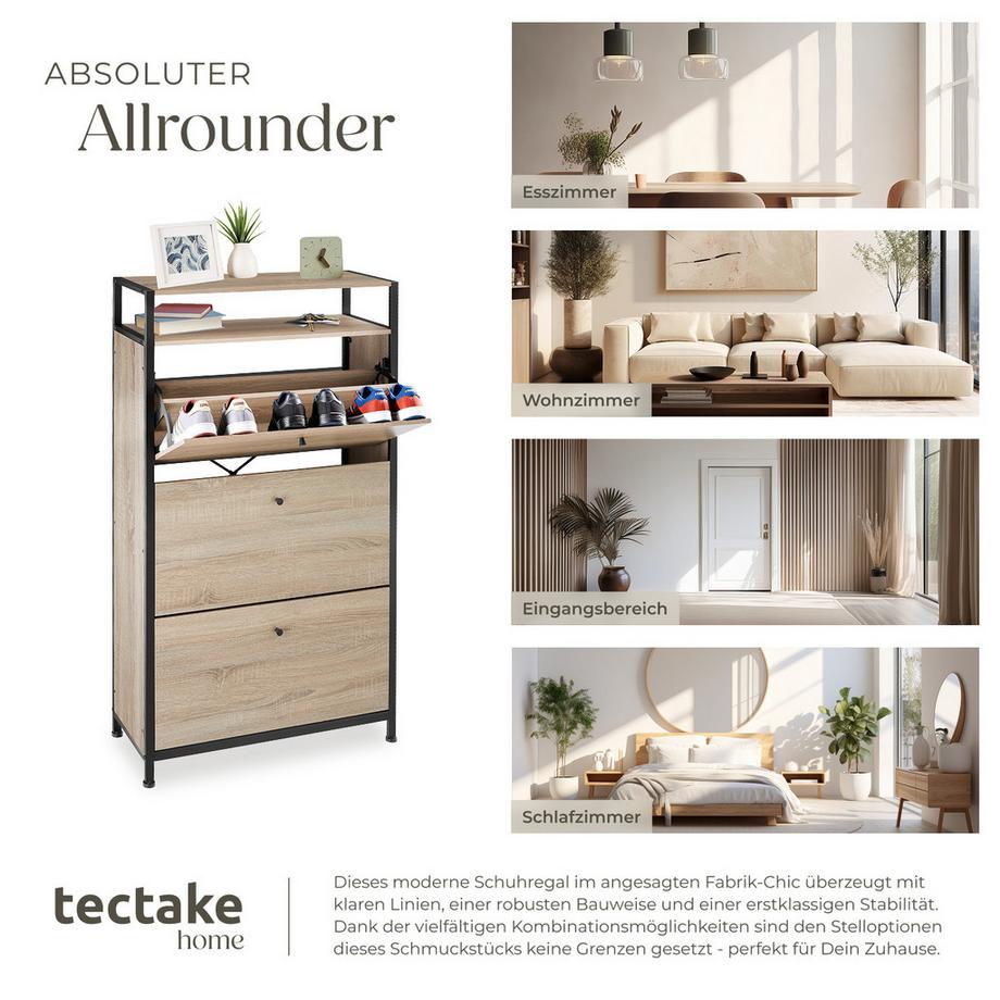 Tectake Scarpiera Braddock stile industriale  