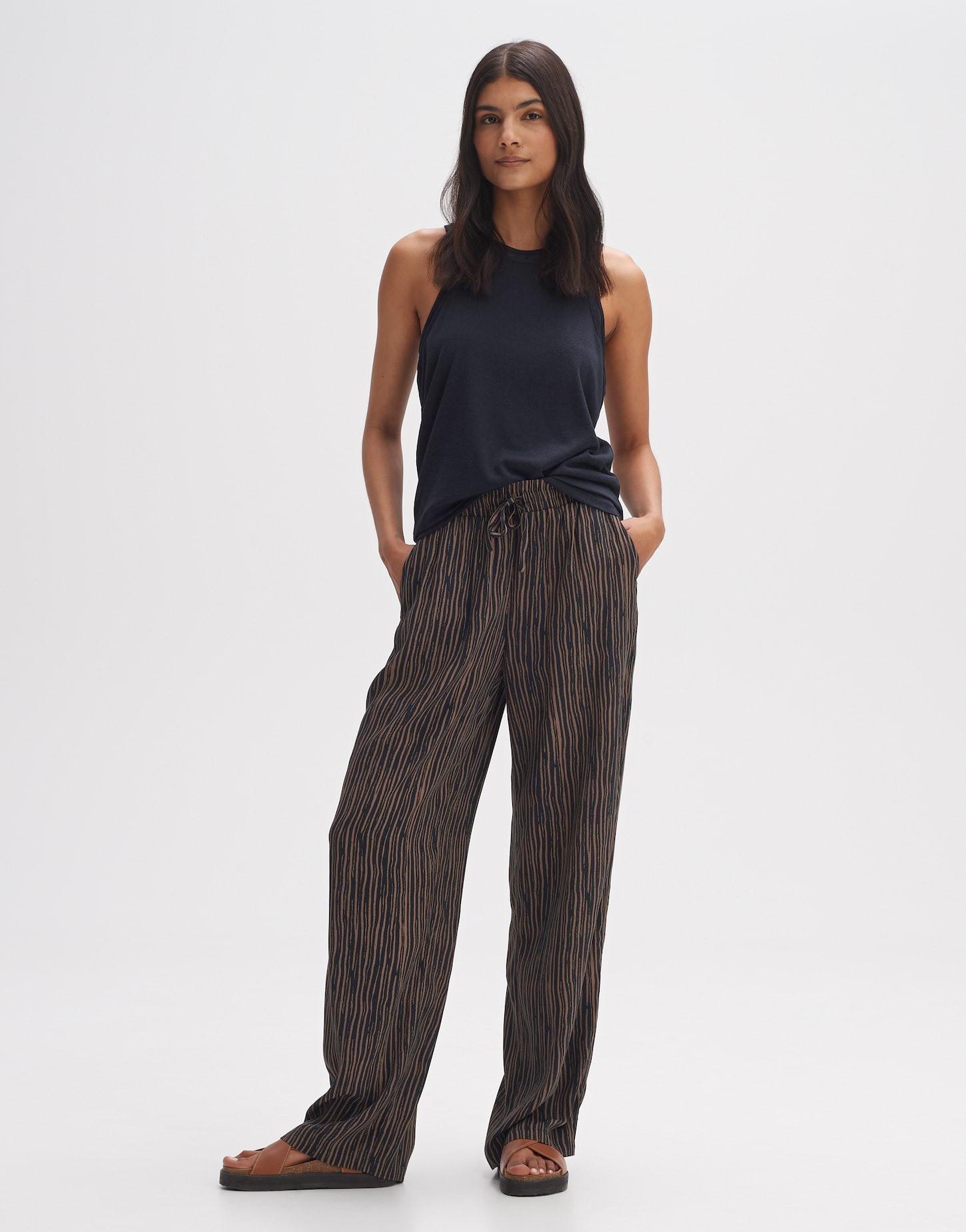 OPUS  Pantalon palazzo Manilo stripe Wide 