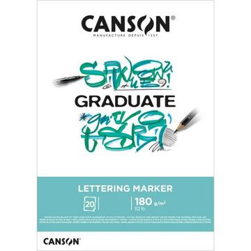 Canson Graduate Lettering Marker Kunstdruckpapierblock 20 Blätter