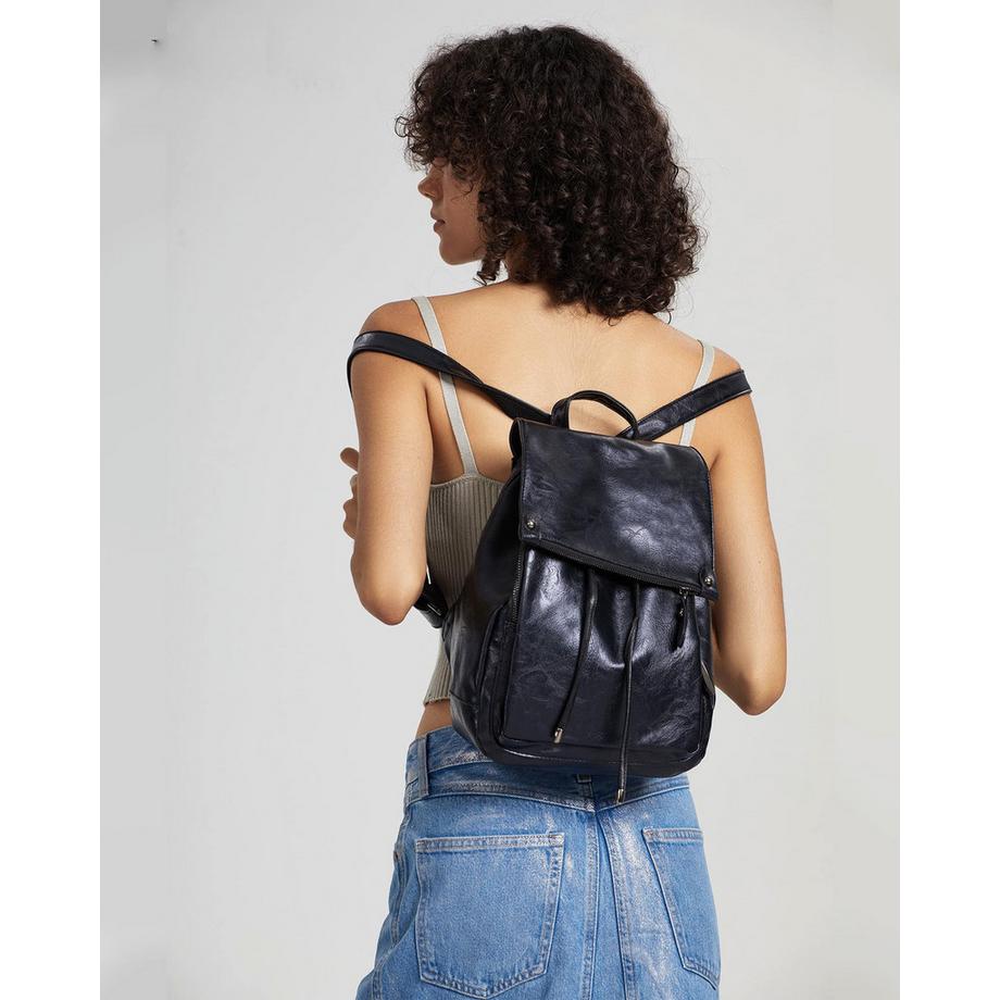 Only-bags.store Petit Sac à Dos de Ville Moderne Élégant Anti-Vol en Cuir PU  