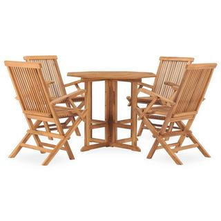 VidaXL set da pranzo da esterno Teak riciclato  