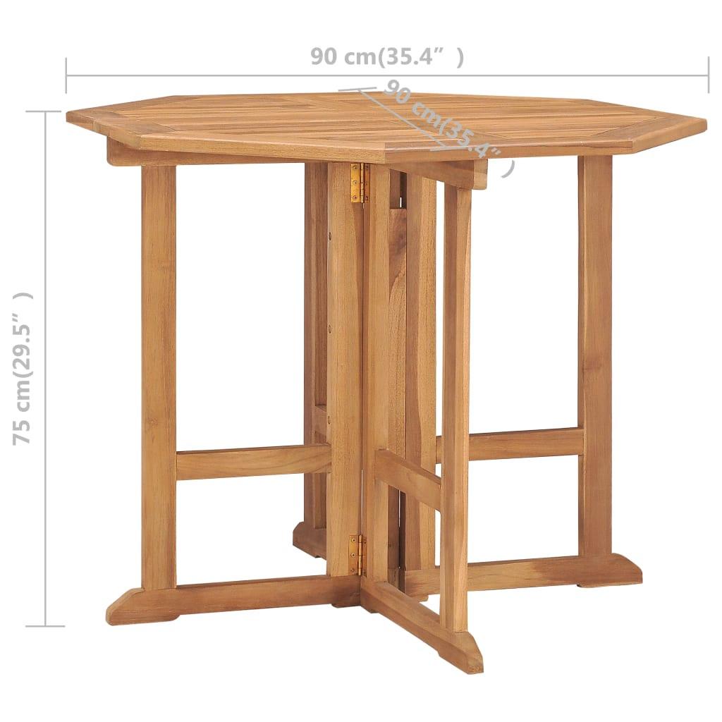 VidaXL set da pranzo da esterno Teak riciclato  