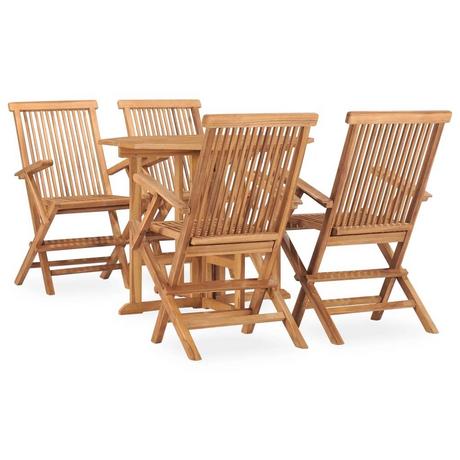 VidaXL set da pranzo da esterno Teak riciclato  