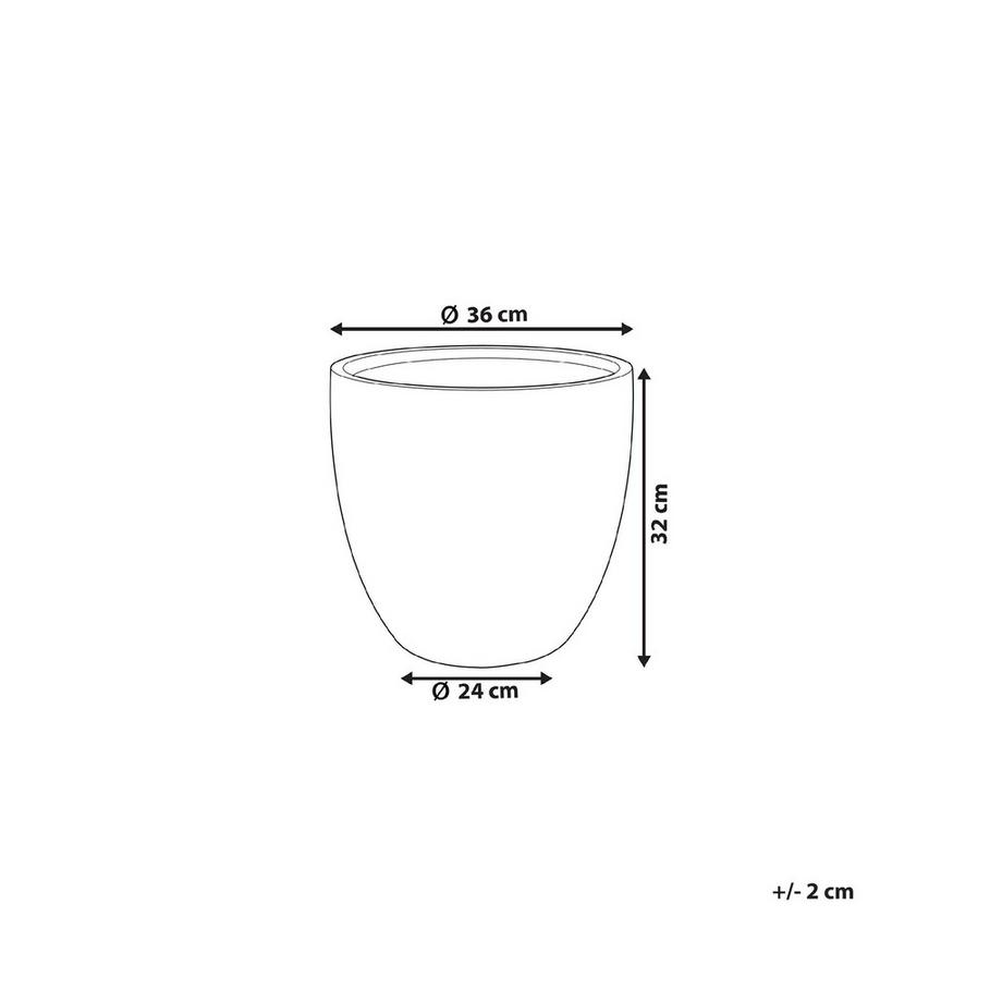 Beliani Cache-pot en Fibre d'argile Moderne KANNIA  