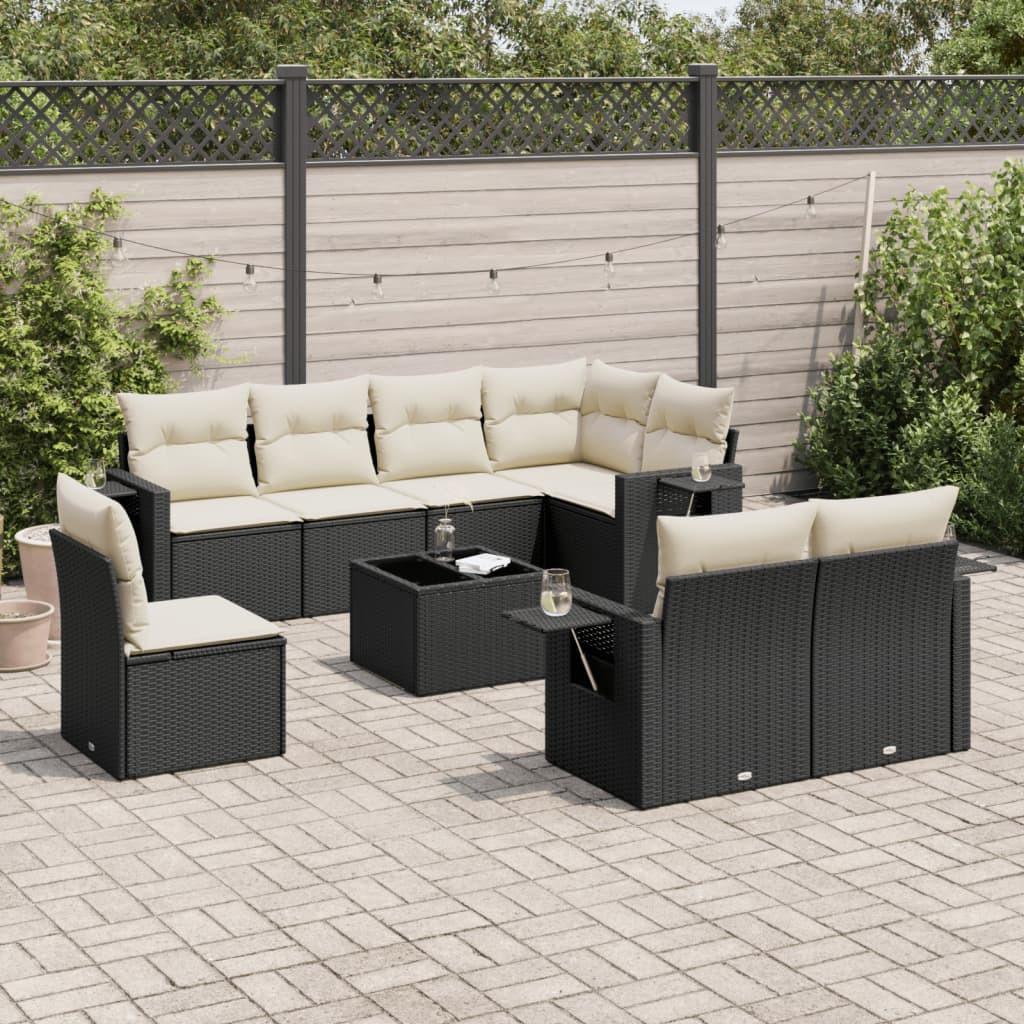 VidaXL set divano da giardino Polirattan  