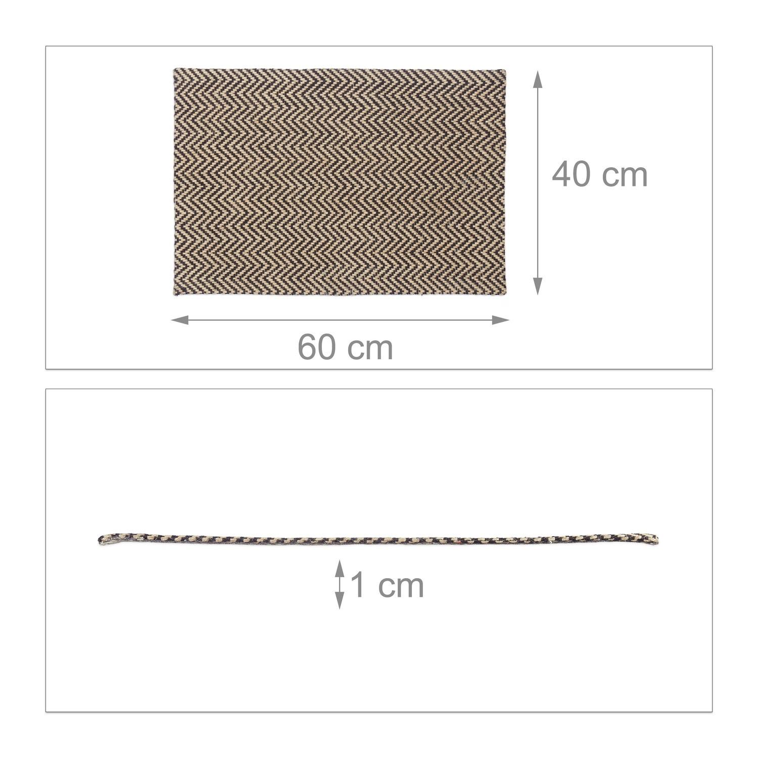 Northix Zerbino in juta a zigzag  