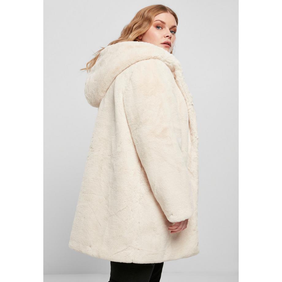 URBAN CLASSICS Kapuzenjacke Teddy Coat Grosse Grössen  