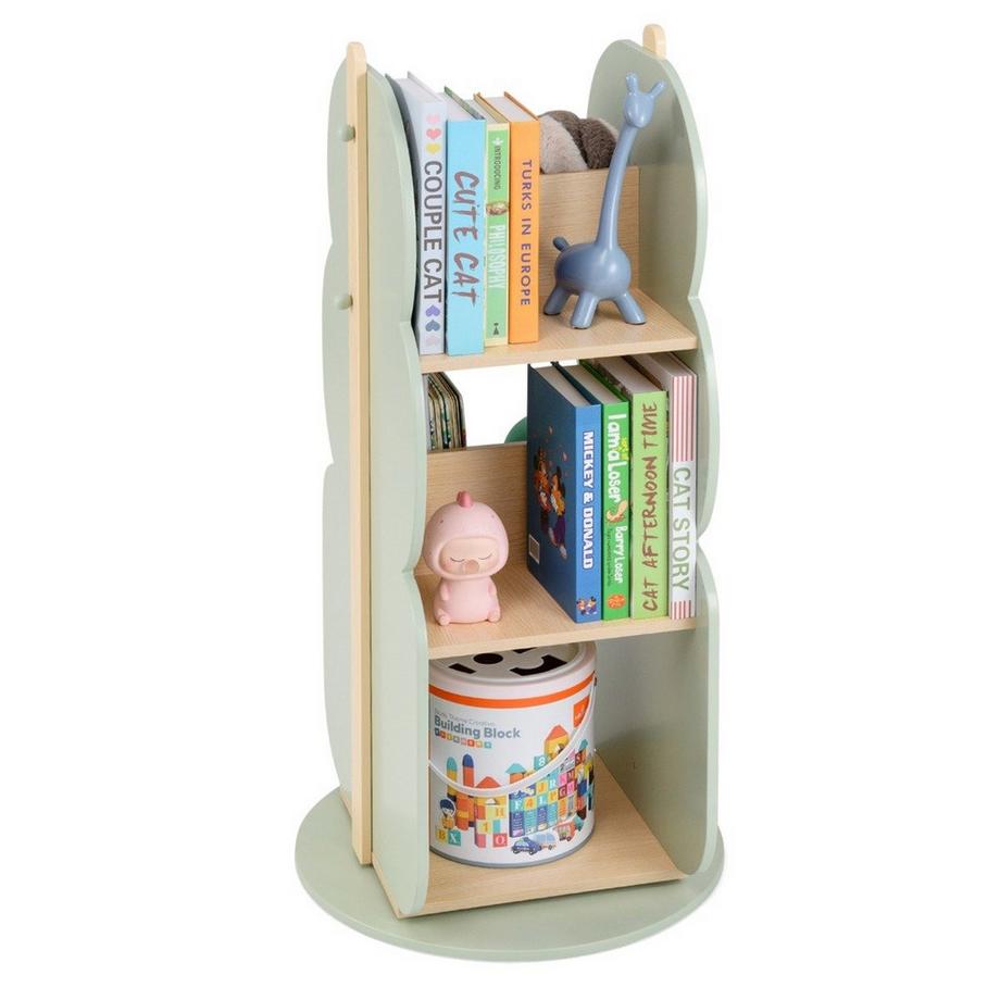 Northix Drehbares Bücherregal für Kinder, 5 Regale  