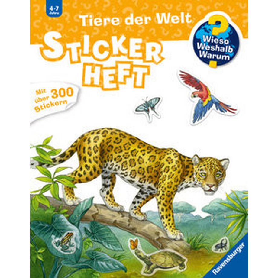 Ravensburger  Wieso? Weshalb? Warum? Stickerheft: Tiere der Welt 