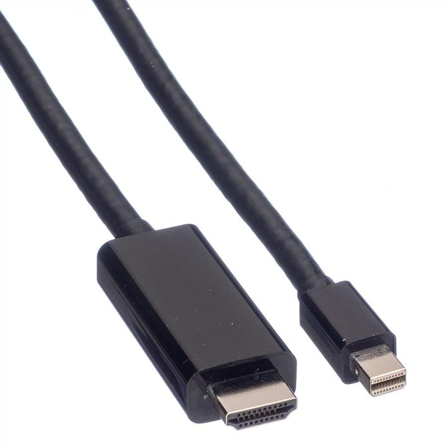 Value  VALUE 11.99.5796 câble vidéo et adaptateur 2 m Mini DisplayPort Noir 