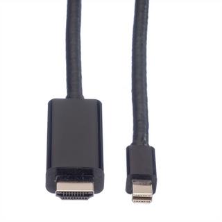 Value  VALUE 11.99.5796 câble vidéo et adaptateur 2 m Mini DisplayPort Noir 