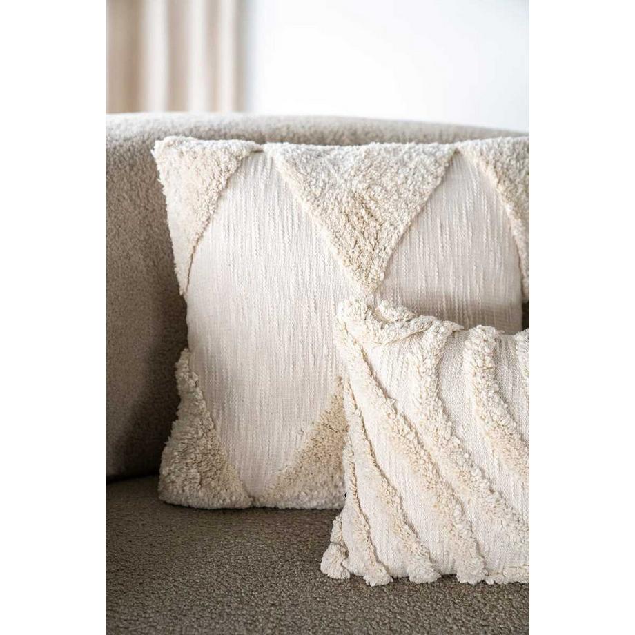 mutoni Coussin Sabi blanc cassé  