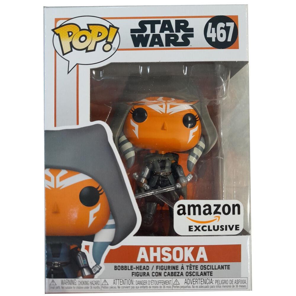 Funko  Figura POP Star Wars The Mandalorian Ahsoka con cappuccio Esclusivo 