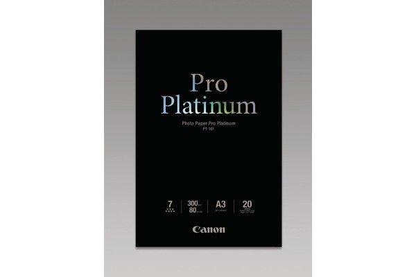 Canon  CANON Pro Platinum Photo Paper A3 PT101A3 InkJet glossy 300g 20 Blatt 