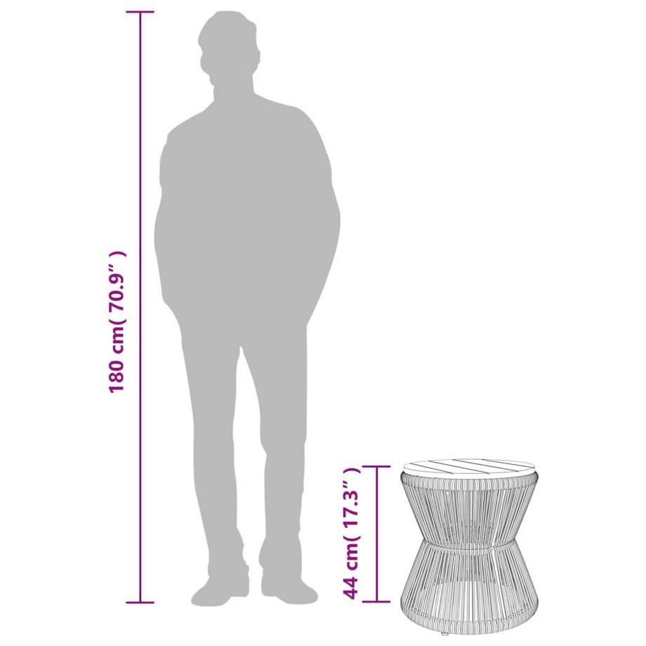 VidaXL Couchtisch akazienholz  