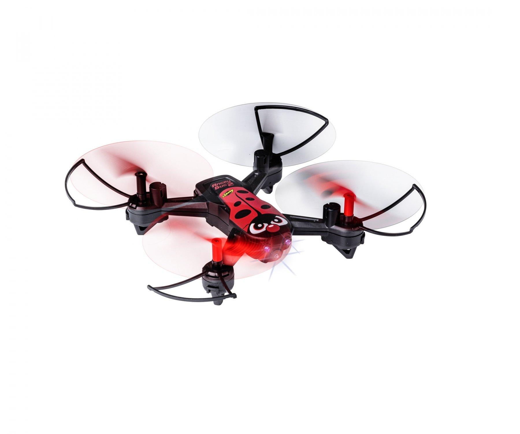 Carson  Carson X4 Quadcopter Angry Bug 2.0 4 Rotoren Quadrocopter 300 mAh Schwarz, Rot 