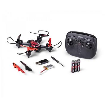 Carson X4 Quadcopter Angry Bug 2.0 4 rotors Quadcoptère 300 mAh Noir, Rouge