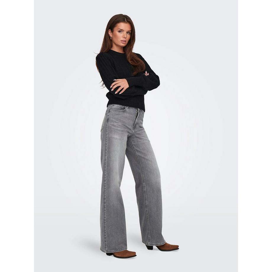 ONLY Jean Taille Haute Jambe Large  
