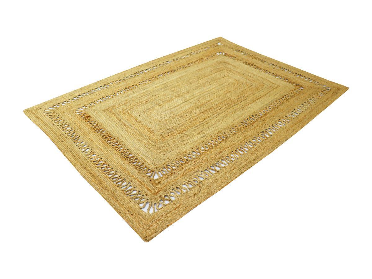 Vente-unique  Teppich geflochten, durchbrochen - 100 % Jute - 160 x 230 cm - Naturfarben - JARAVI 