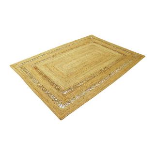 Vente-unique  Tappeto intrecciato traforato 160 x 230 cm 100% Juta Naturale  - JARAVI 