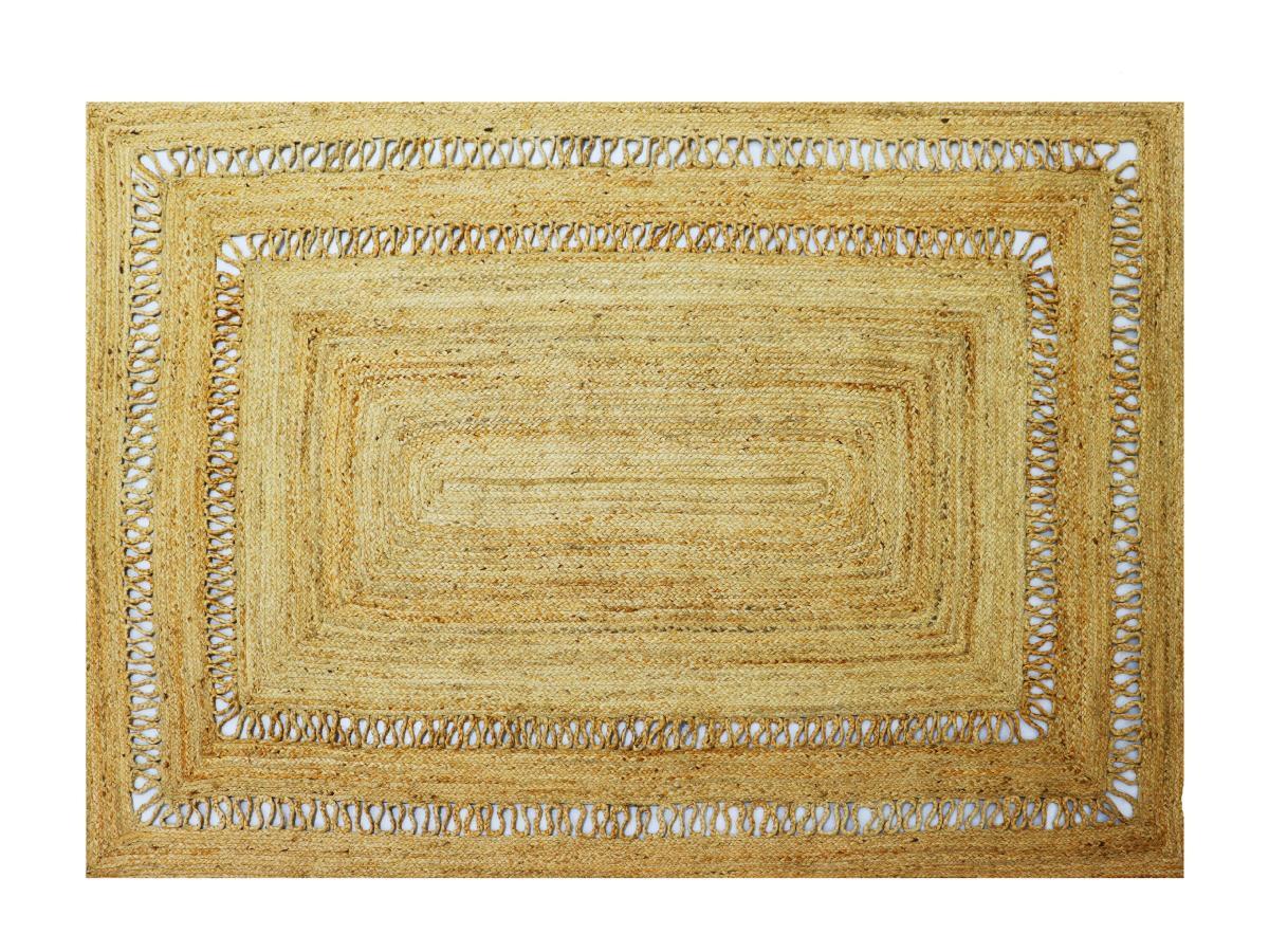 Vente-unique  Tappeto intrecciato traforato 160 x 230 cm 100% Juta Naturale  - JARAVI 