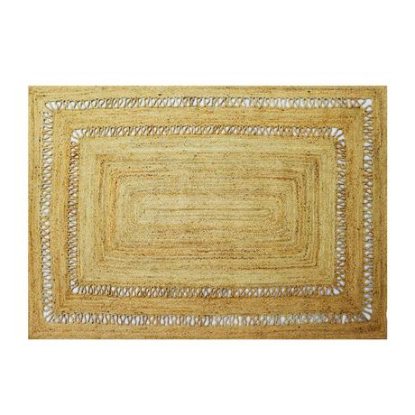 Vente-unique  Tappeto intrecciato traforato 160 x 230 cm 100% Juta Naturale  - JARAVI 