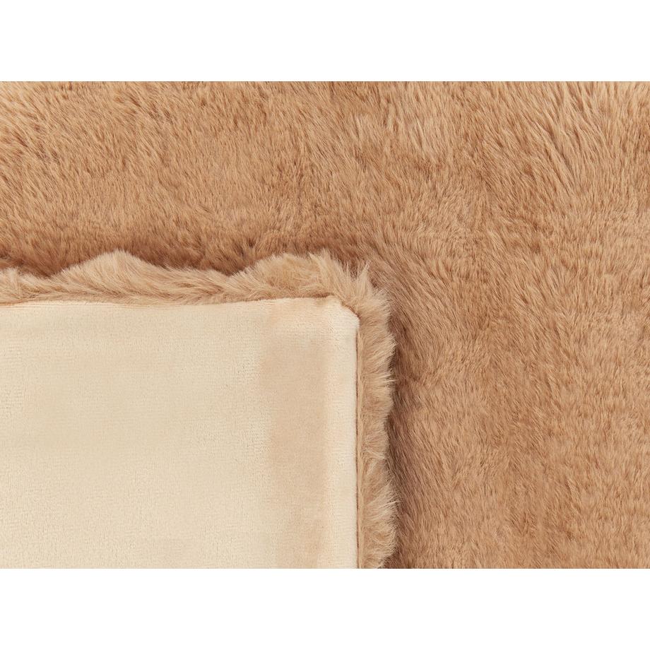 Beliani Salka Coperta Morbida Classica in Pelliccia Sintetica  