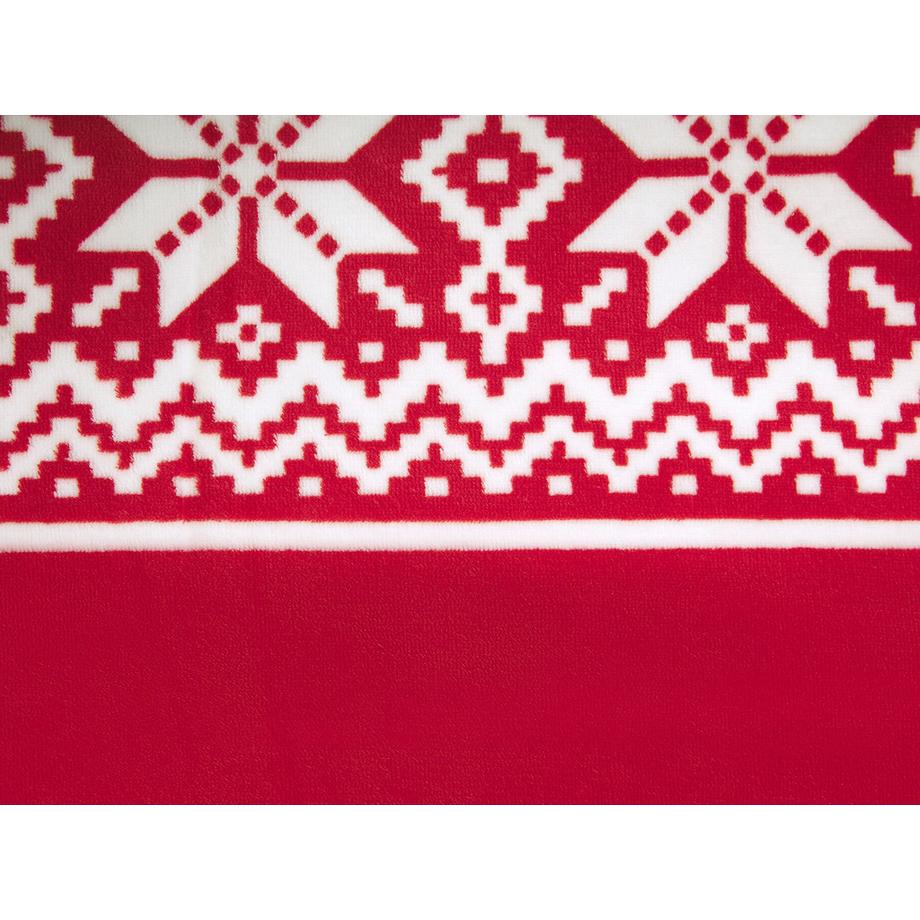 Beliani Vantaa Coperta Morbida Classica con Motivo Geometrico  