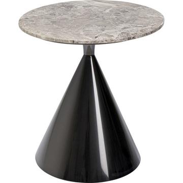 Table d&#039;appoint Rita noire ronde 50