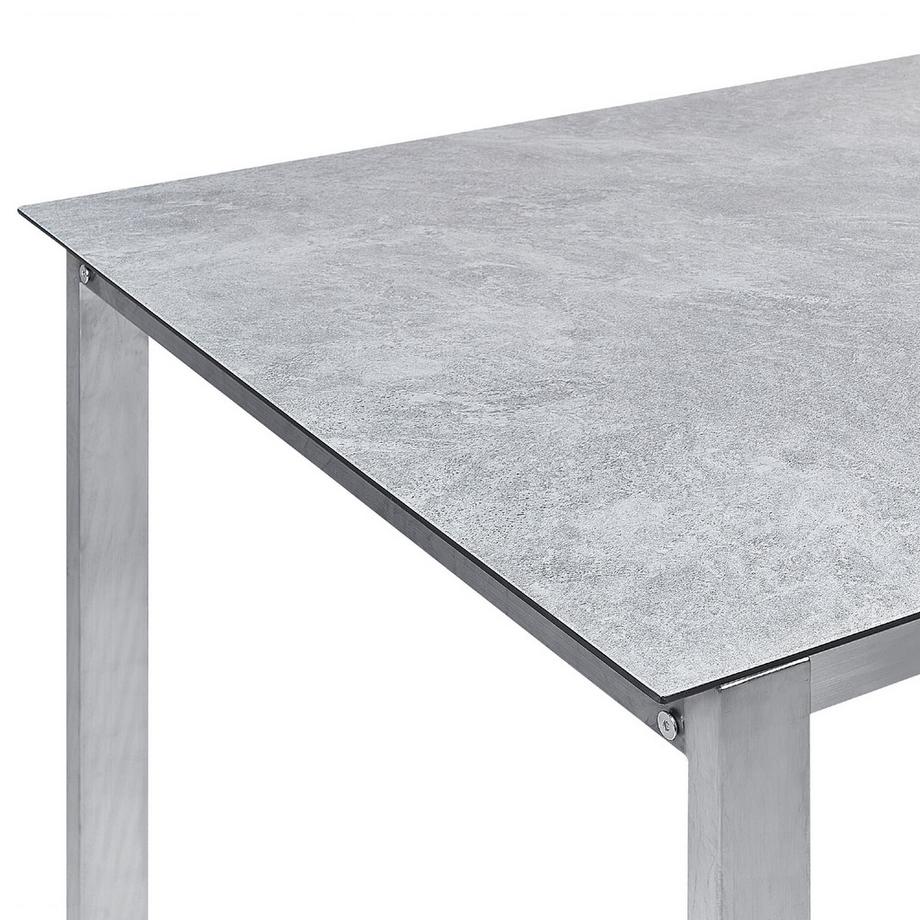 Beliani Gartentisch aus Sicherheitsglas  COSOLETO  