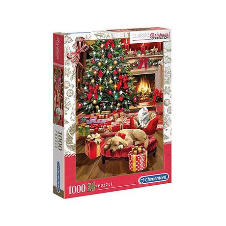 Clementoni  Puzzle Weihnachten am Feuer (1000Teile) 
