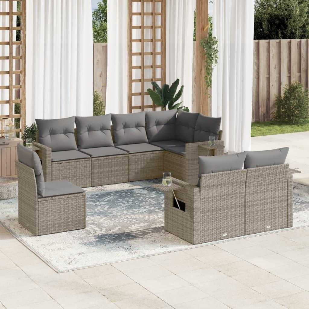 VidaXL set divano da giardino Polirattan  