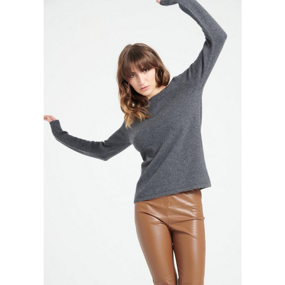 Studio Cashmere8 LILLY 18 Pull Col Bateau Cachemire  