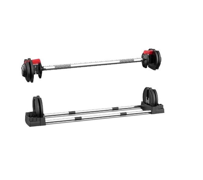 SwissGym  3in1 haltère long réglable + haltère court, kettlebell réglable 1,5 - 18kg 