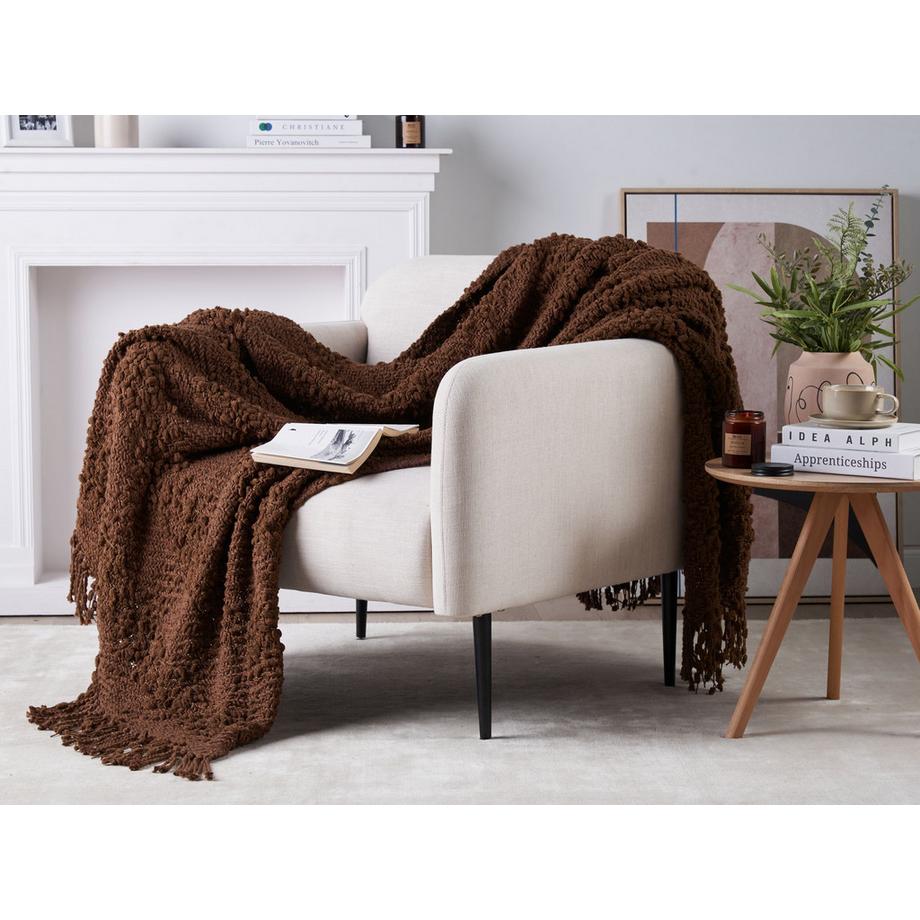 Beliani Coperta in Cotone Boho VELLA  