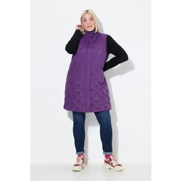 Veste matelassée sans manches HYPRAR, col montant et matière recyclée, coupe évasée