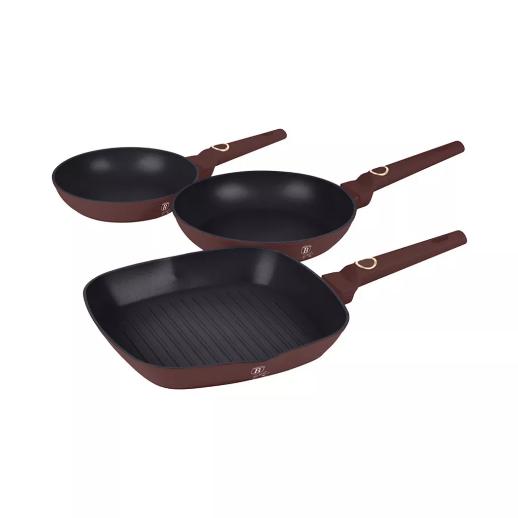 Berlinger Haus Leonardo Collection Set de poêles 3 pcs.