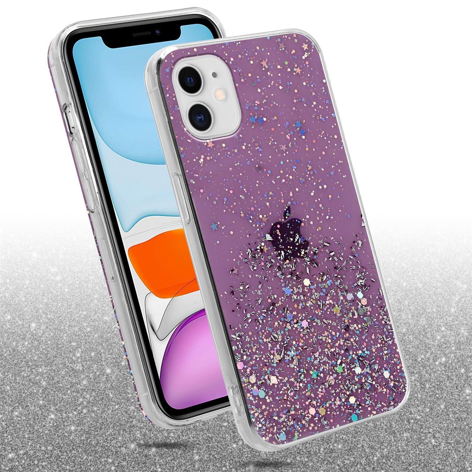 Cadorabo  Hülle für Apple iPhone 11 PRO MAX TPU Silikon mit funkelnden Glitter 