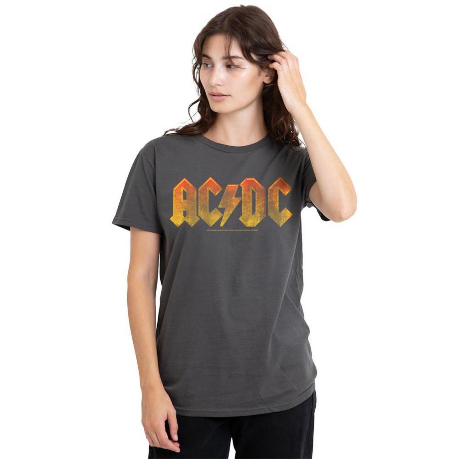 AC/DC ACDC T-Shirt Stampata Vestibilità Regolare  