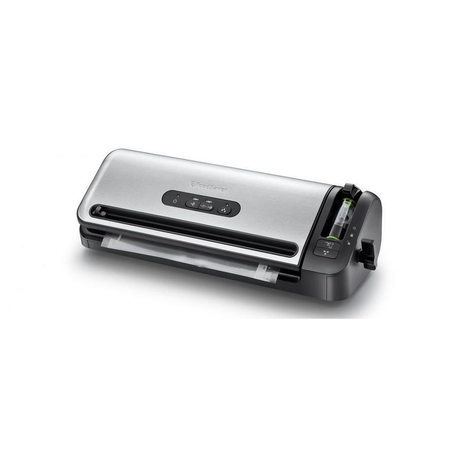 FoodSaver FFS017X macchina per sottovuoto Nero, Acciaio inossidabile