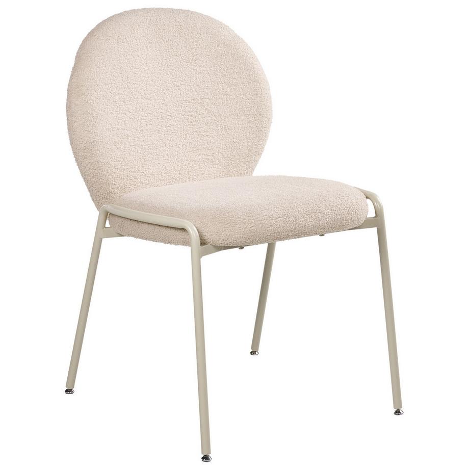 Beliani Set mit 2 Stühlen aus Bouclé Minimalistisch ELLIE  