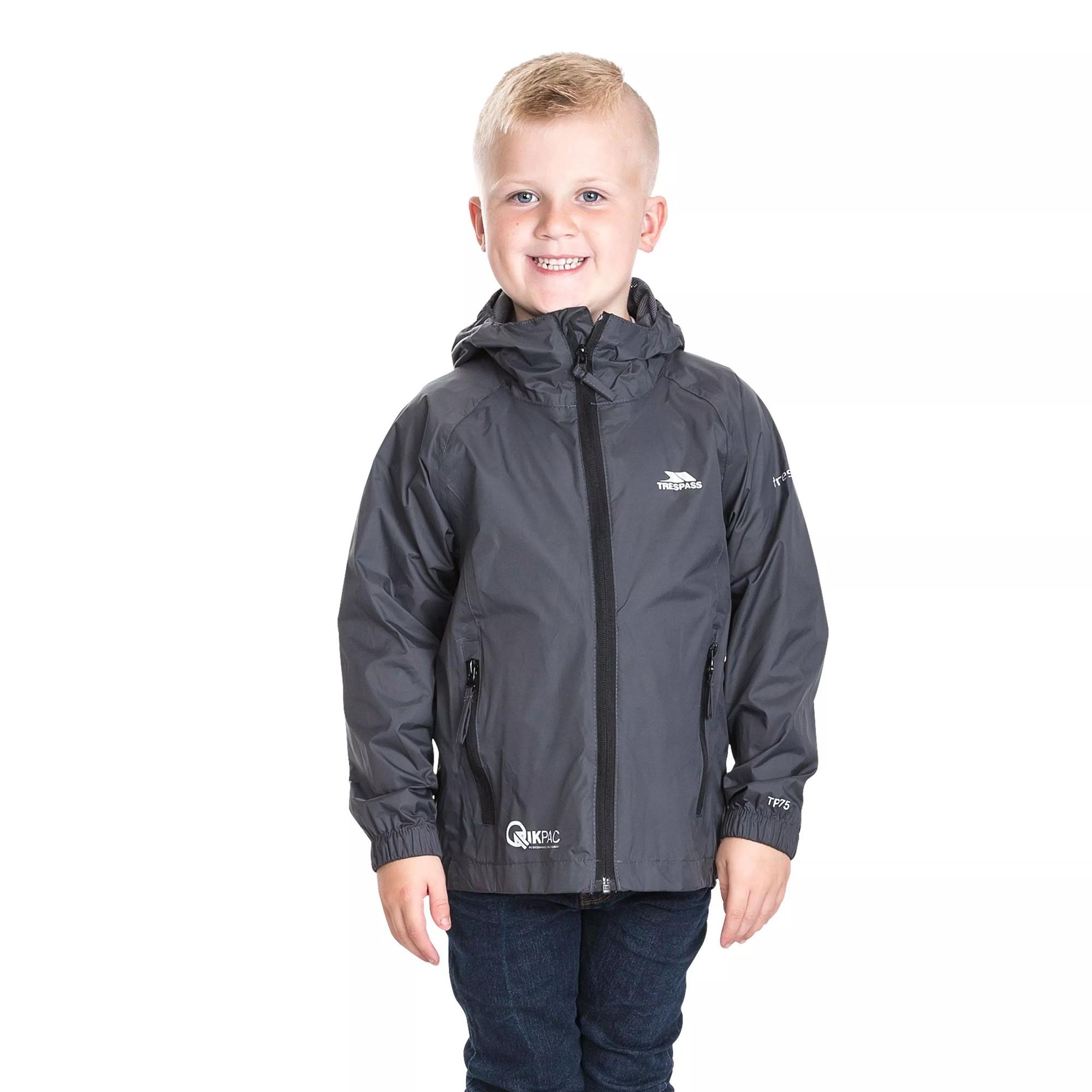 Trespass  Qikpac Veste imperméable repliable Enfant 