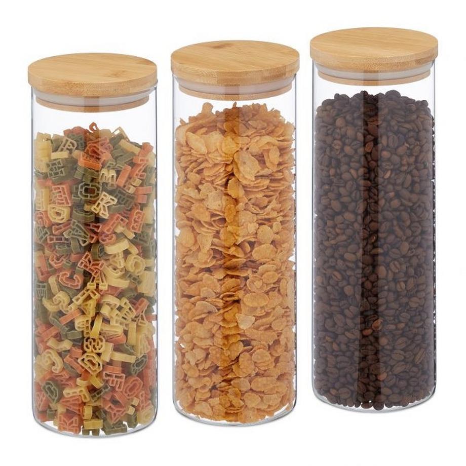 3 pièces. pots de conservation 1800 ml