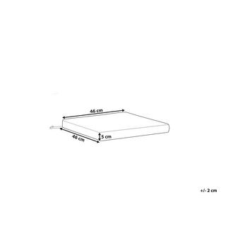 Beliani Coussin pour chaise de jardin en Polyester Moderne SASSARI  