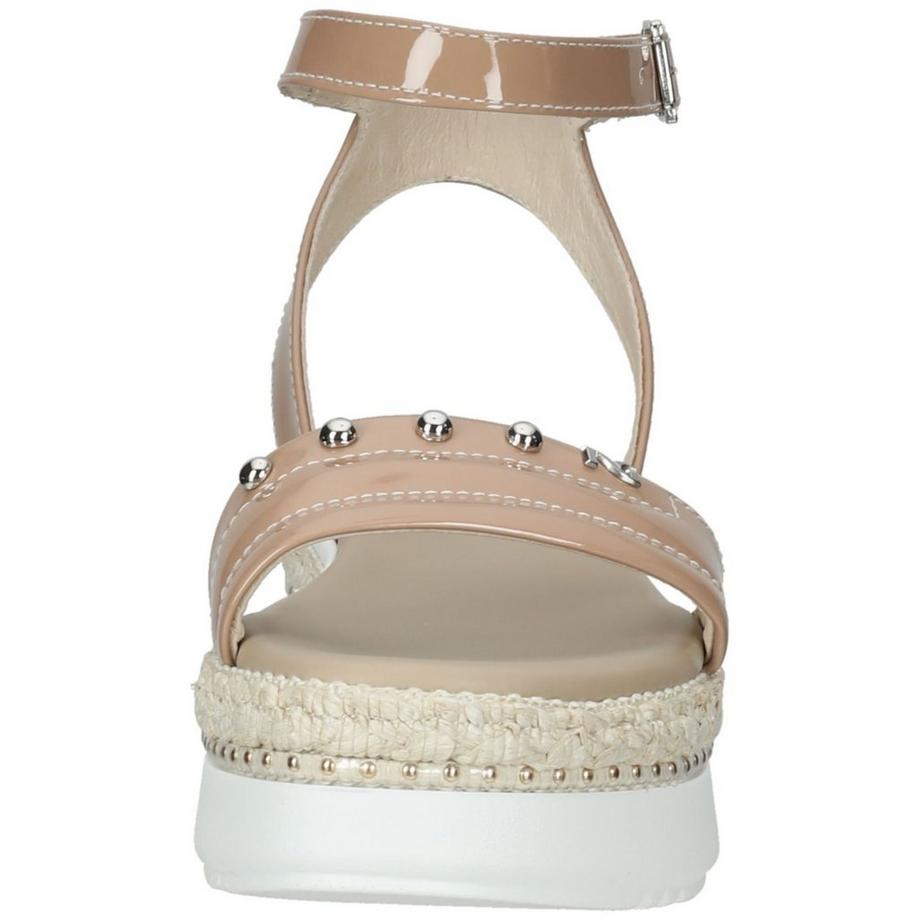 Nero Giardini Sandali con plateau e borchie  